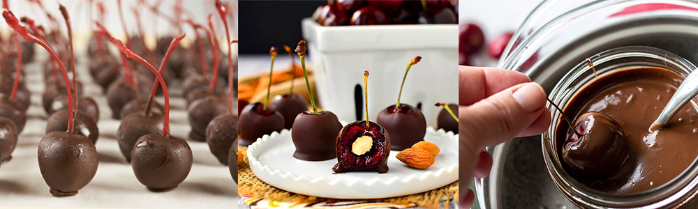 Almond stuffed Chocolate covered Cherries
