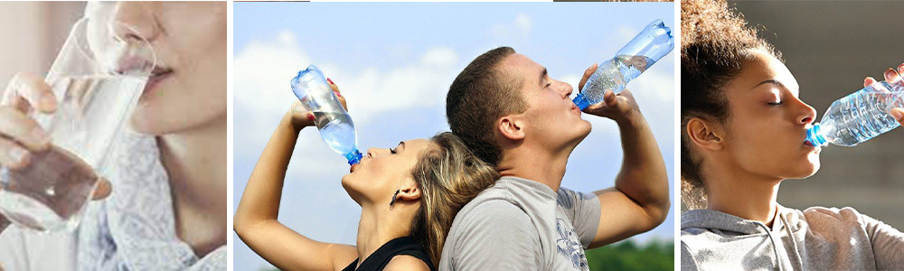 people drinking water