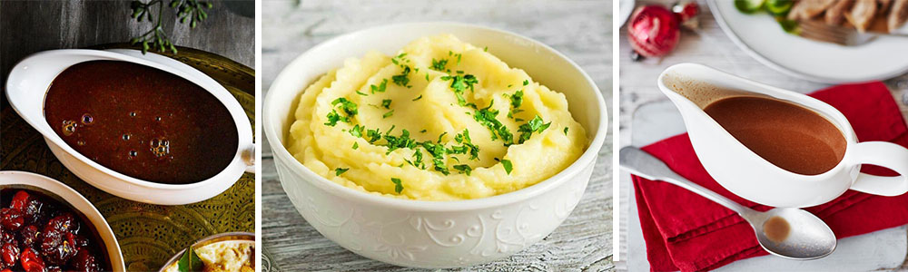 Mashed potatoes and sause