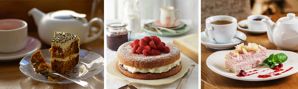 English tea and pound cake