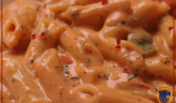 Mouth-watering Pink sauce pasta recipe