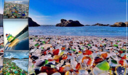 Vivid Glass Beach of Ussuri Bay Russia