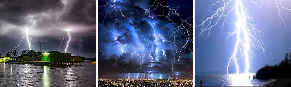 lightning strikes in Venezuela