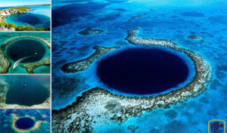The world’s largest sinkhole; Dean’s blue hole in Bahamas