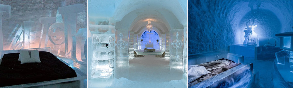 ICE HOTEL, Sweden, themed rooms