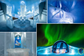 The First Hotel Made Of Ice; ICE HOTEL, Sweden