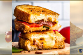 Bacon and Tomato Grilled Cheese Sandwich