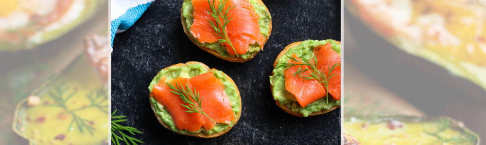 Egg-in-the-hole smoked salmon & avocado toast