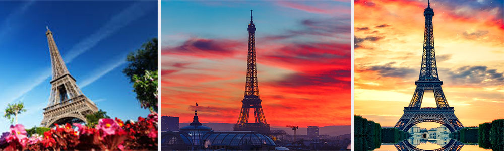 The iconic landmark; Eiffel Tower