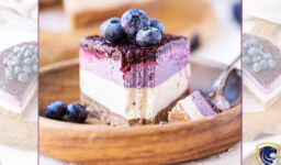 Triple-layered Berry Cheesecake