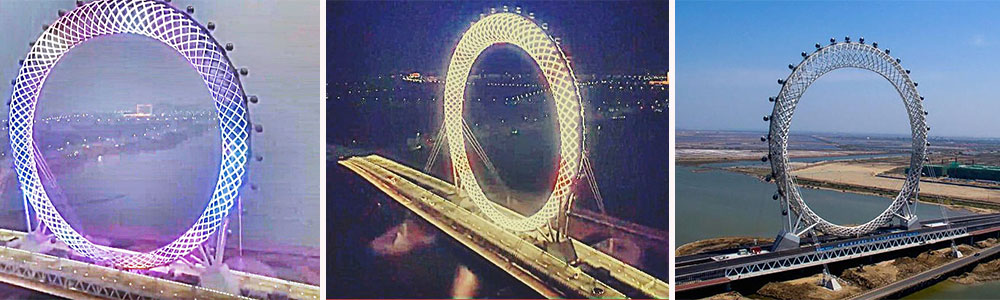 Bailang River Bridge Ferris Wheel, Weifang, China; World's Biggest Ferris Wheels That You Must Ride