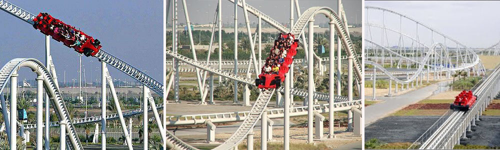 World's Craziest Roller Coasters That Gives You Goose Bumps; Formula Rossa — Ferrari World, Dubai, United Arab Emirate