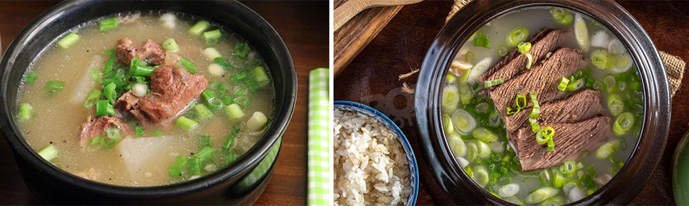 Seolleongtang (ox bone soup)