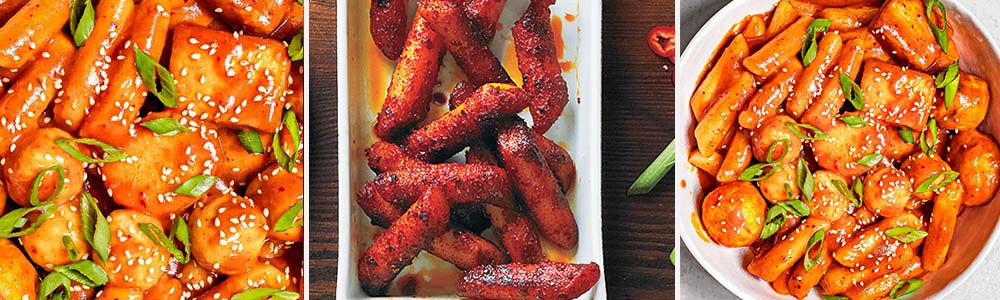 tteokbokki (Red rice cakes)