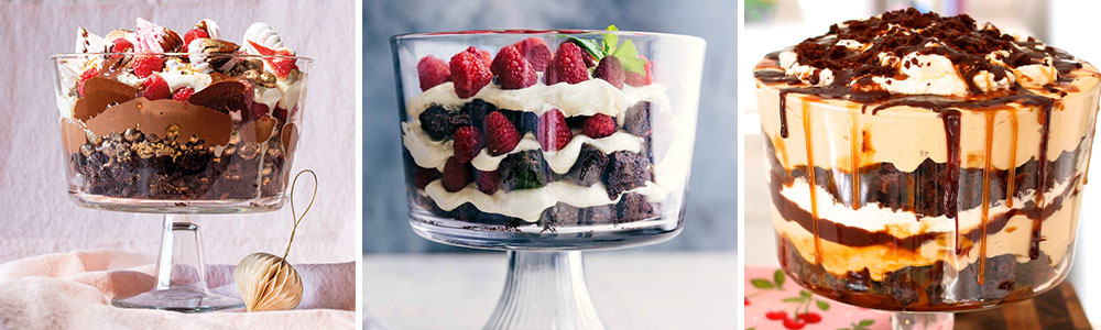 Chocolate brownie trifle