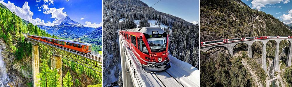 The Bernina Express, Switzerland