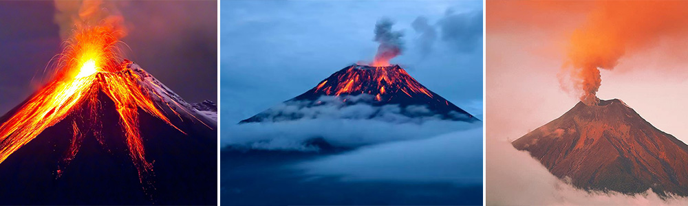 Tungurahua, Ecuador: Active Volcanoes that are waiting to erupt in the future.