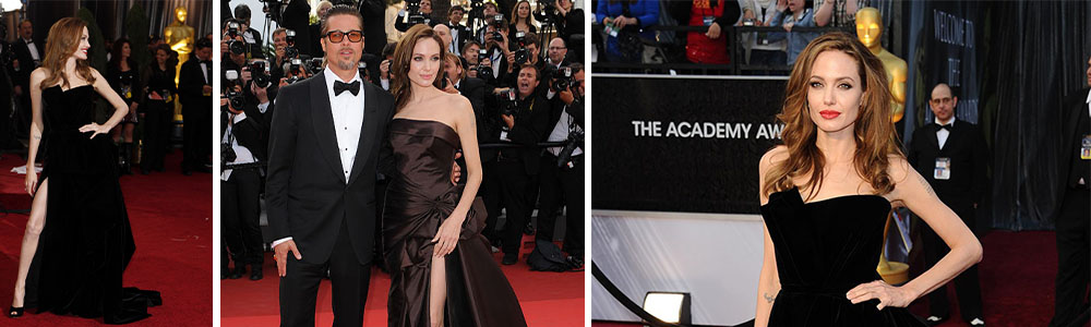  Angelina Jolie's black gown