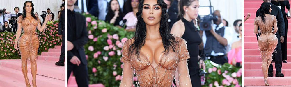 Kim Kardashian's wet look at the Met Gala 2019