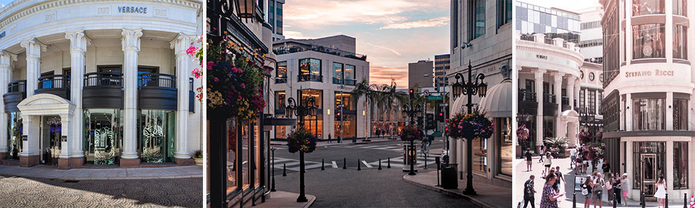 The Rodeo Drive (Beverly Hills, California); Cities For High End Shopping