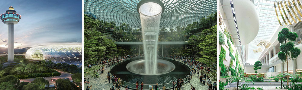 Changi International Airport, Singapore.; Design And Architecture
