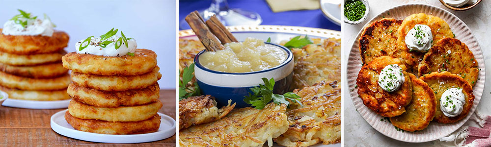 Mouth-Watering German Dishes; Potato Fritters or Potato Pancakes