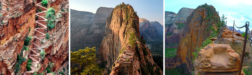 Most Dangerous Hiking Trails In The World; Angels Landing, Utah