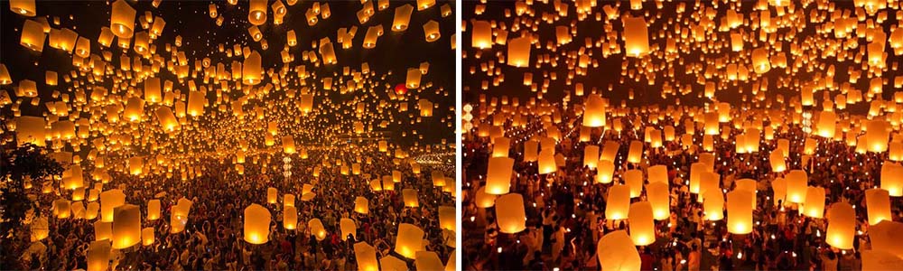 Loy Krathong and Yi Peng, Thailand