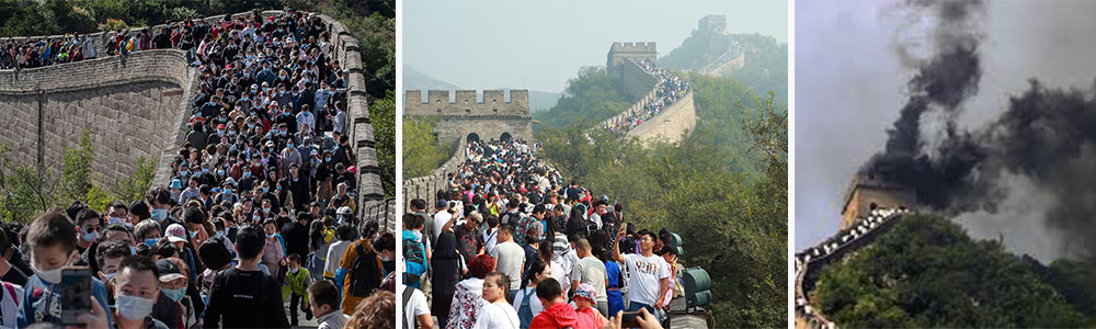 The Great Wall of China; Most Overrated Travel Destinations In The World