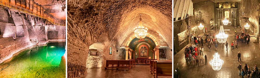 Wieliczka Salt Mine, Poland ;Most Eye-Catching Subterranean Structures