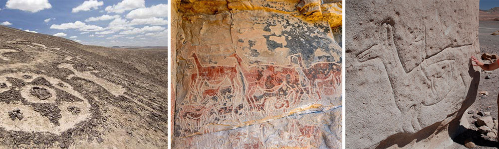 Petroglyphs of the Atacama Desert; Best tourist destinations in Chile for history buffs