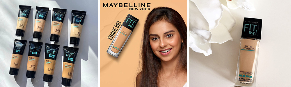 Maybelline Fit Me Matte + Pore less foundation