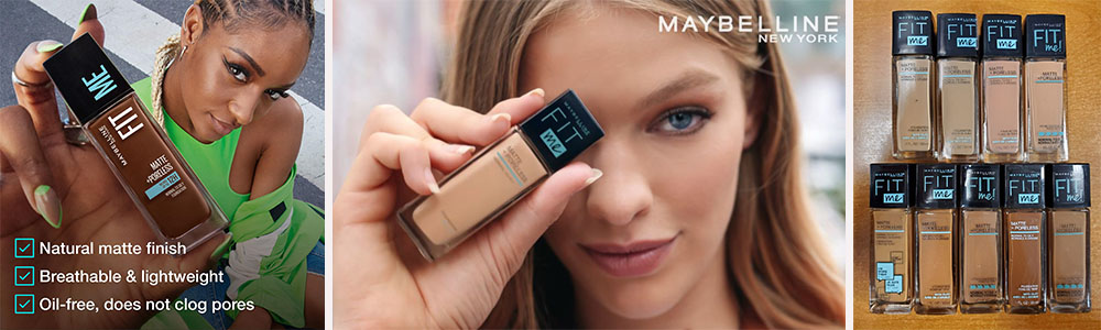 Maybelline Fit Me Matte + Pore less foundation