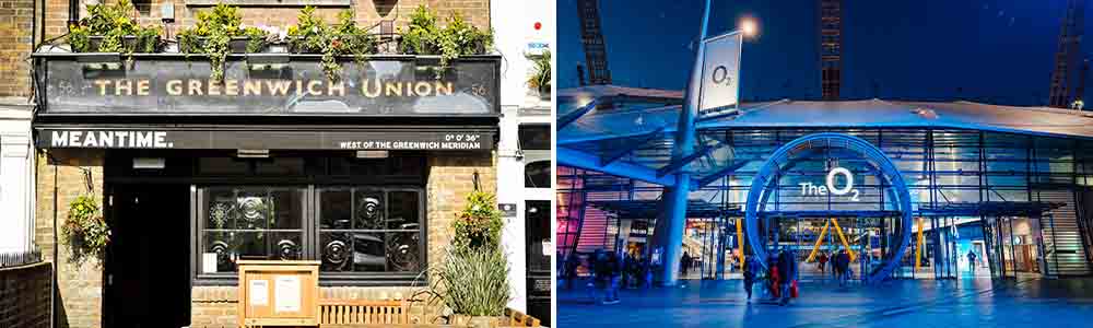 The O2 Arena uk, Greenwich Union