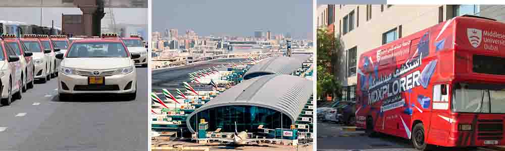 Transportation & Airports Closest to Middlesex University Dubai