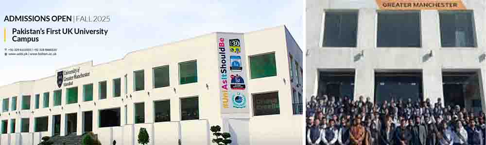 Faculties and Programs Available at University of Bolton Islamabad Sub Campus