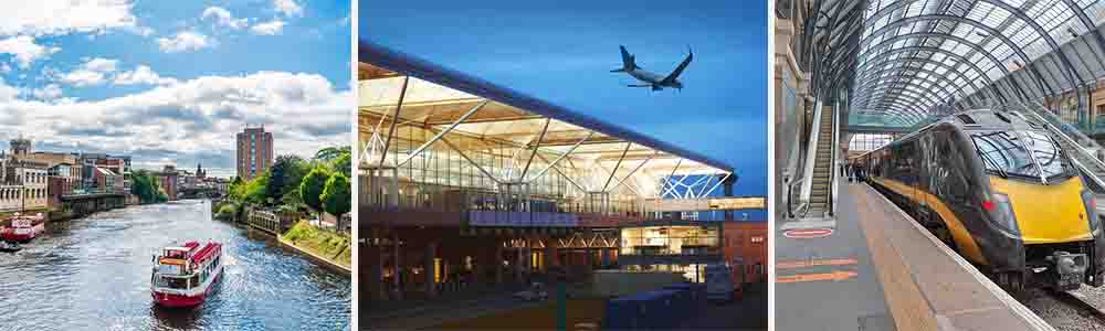 Transportation & Airports Closest to Heslington West Campus